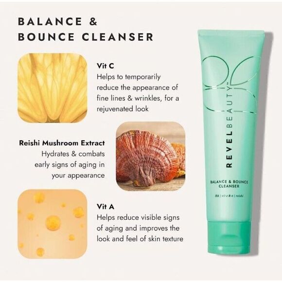 REVEL BEAUTY Balance & Cleanser - Makeup Remover, Hydrating & Anti Aging. 4.2oz - Picture 4 of 4